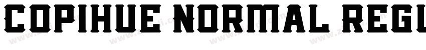 Copihue Normal Regul字体转换